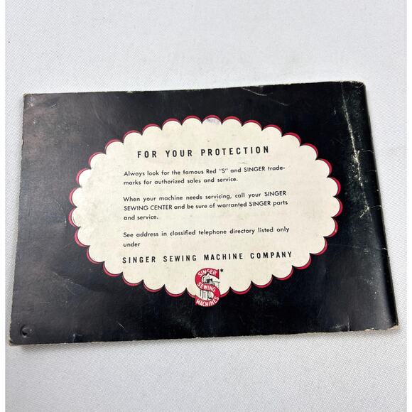 SINGER 301 Sewing Machine Original Owners Manual 5"X7" Staple-bound Collectible - Picture 9 of 10